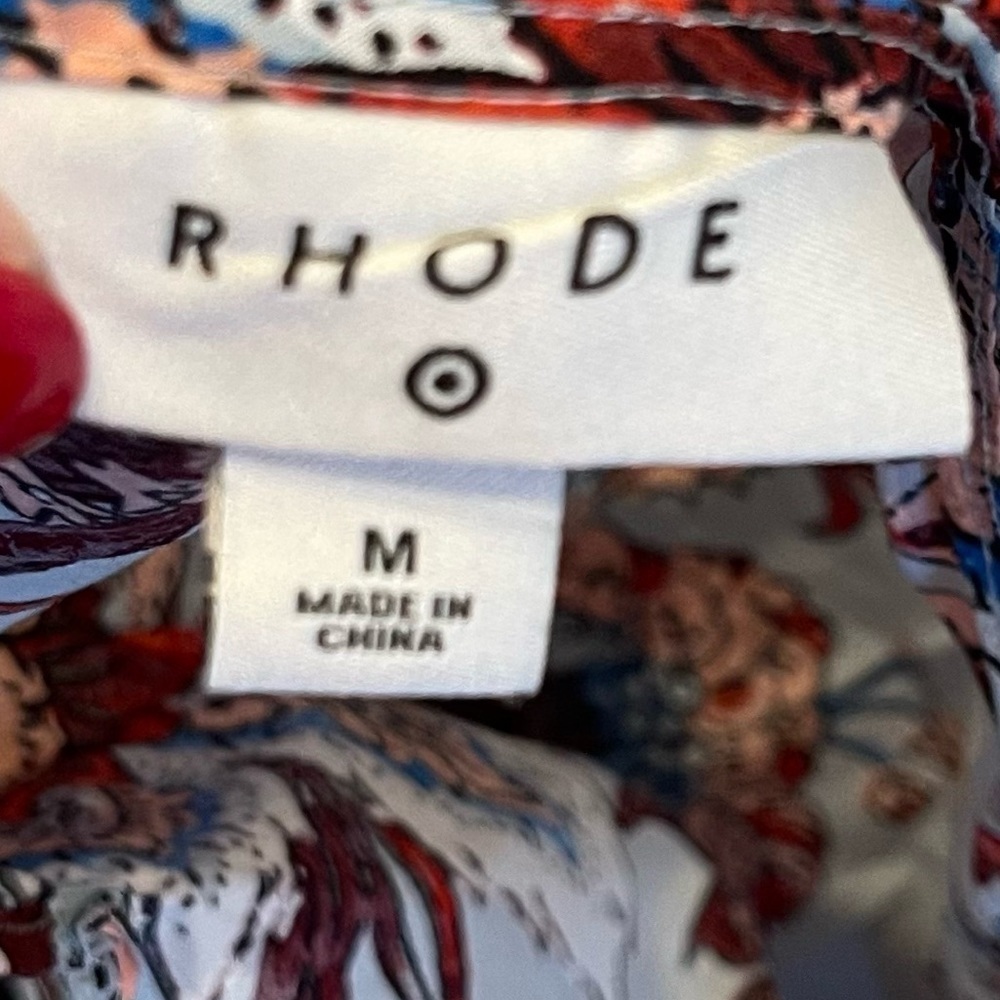 RHODE X Target Womens Large Leafy Print Cutout Midi Dress Medium - Picture 5 of 16